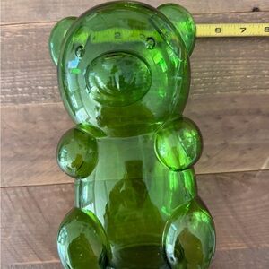 Green Glass Bear Figurine